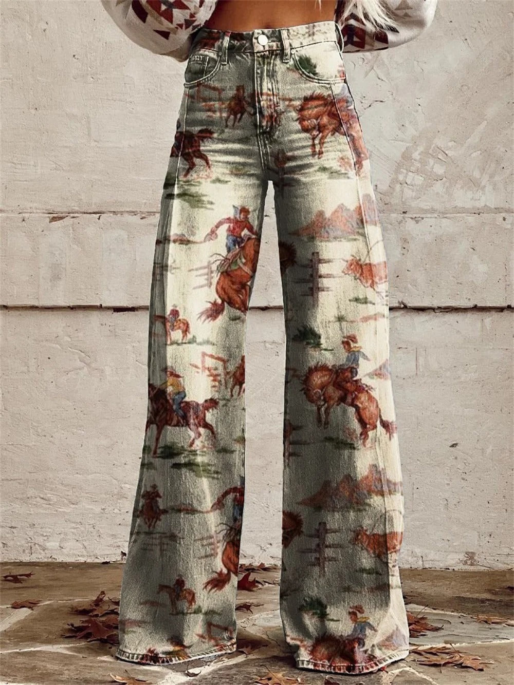 Penelope™ - Retro-Style Wide Leg Trousers