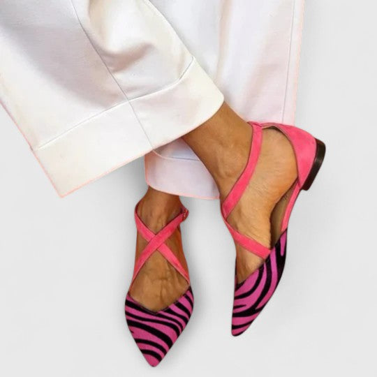 Khreysa | Stylish Strappy Ballerina Flats