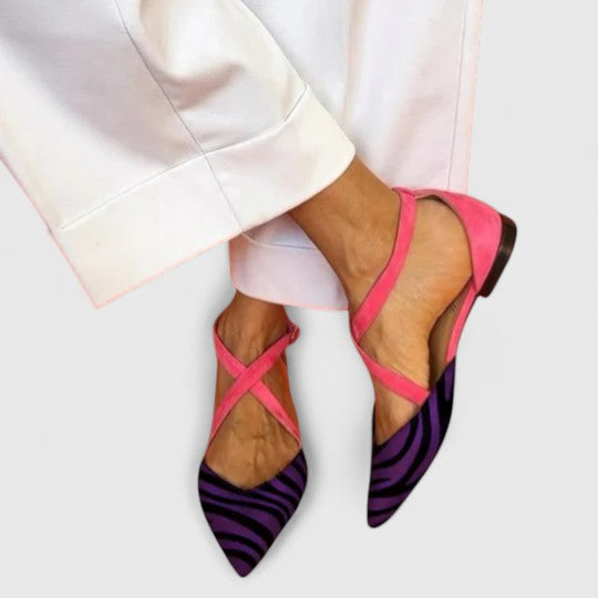 Khreysa | Stylish Strappy Ballerina Flats