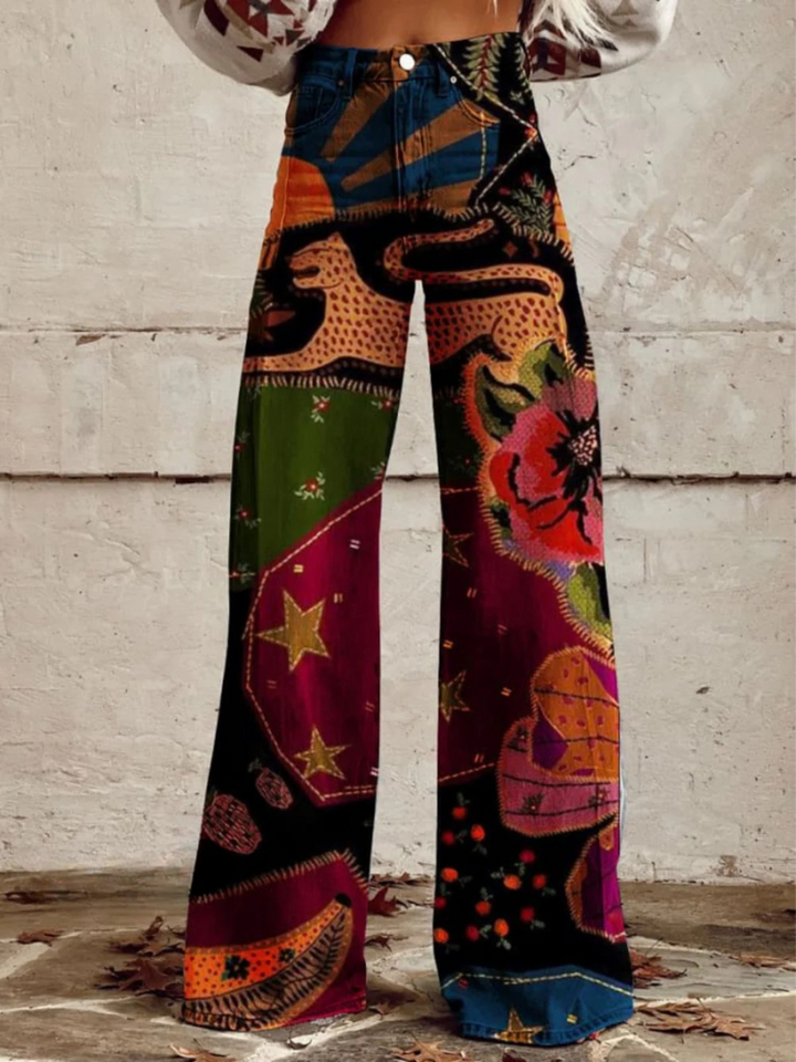 Olivia™ - Retro-Inspired Colorful Wide Leg Trousers