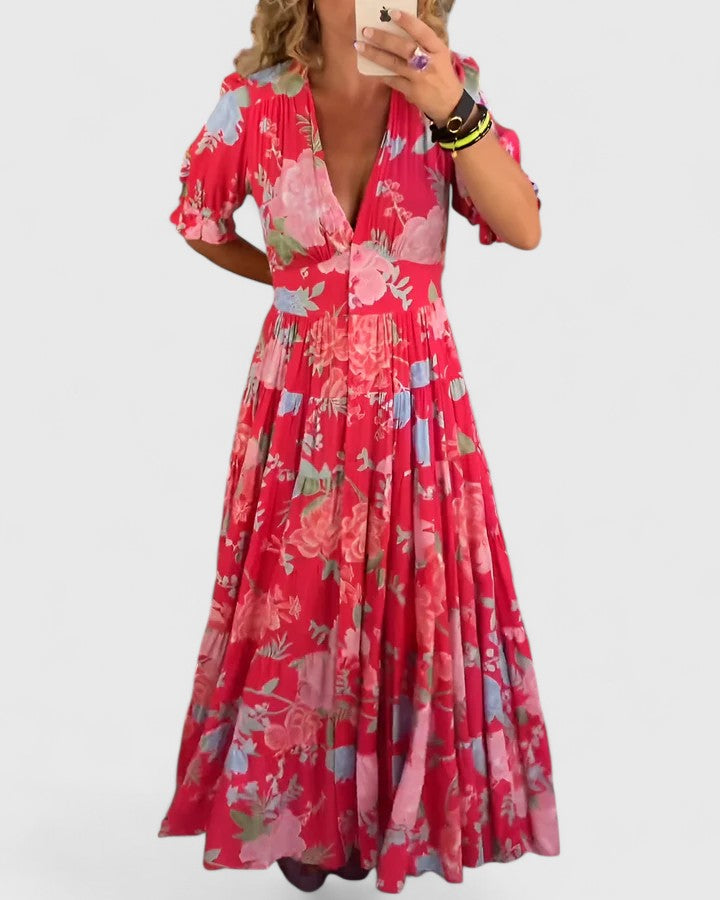 Minelda | Elegant Floral Dress