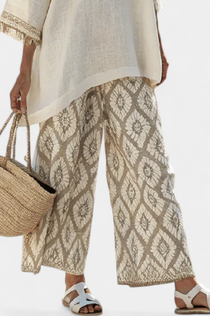 Alverra | Elegant Top and Casual Pants Ensemble