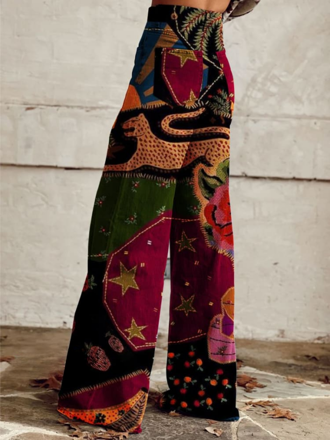 Olivia™ - Retro-Inspired Colorful Wide Leg Trousers
