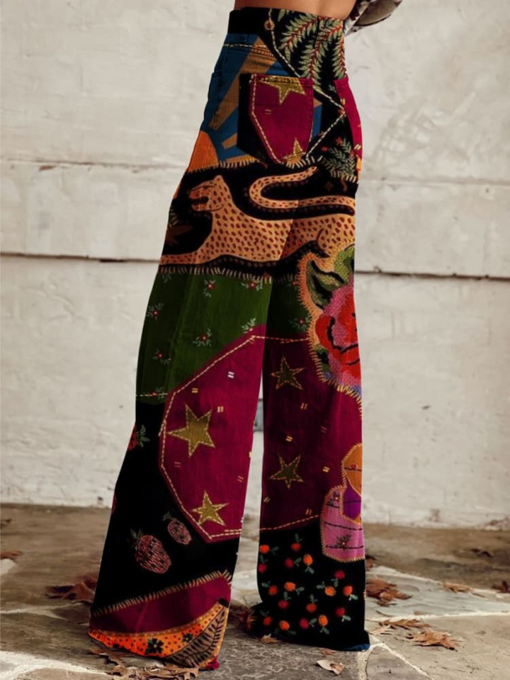 Olivia™ - Retro-Inspired Colorful Wide Leg Trousers