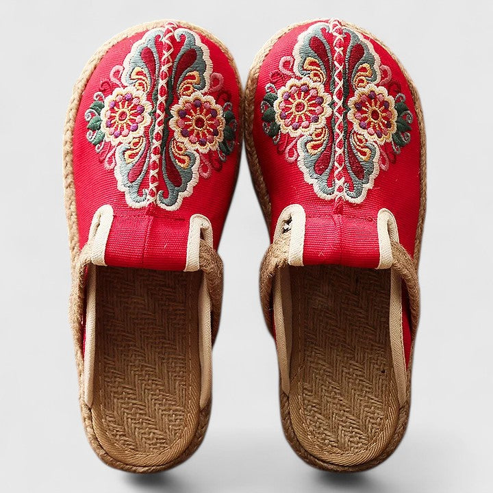 Marousse | Cozy Handcrafted Floral Mules