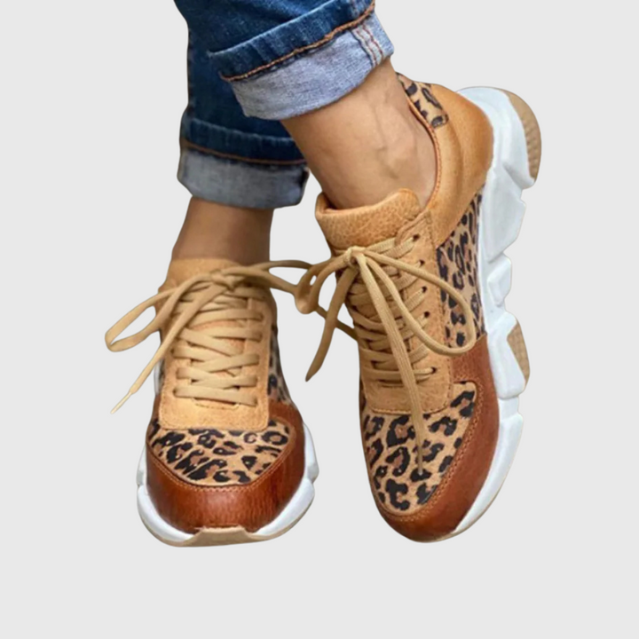 Annie | Cozy Leopard Print Sneakers