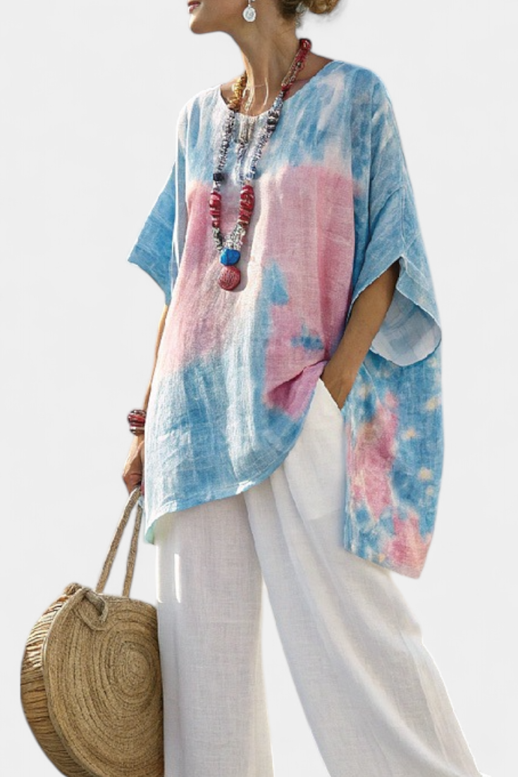 Vantrel | Cozy Relaxed Fit Top & Striped Bamboo Trousers