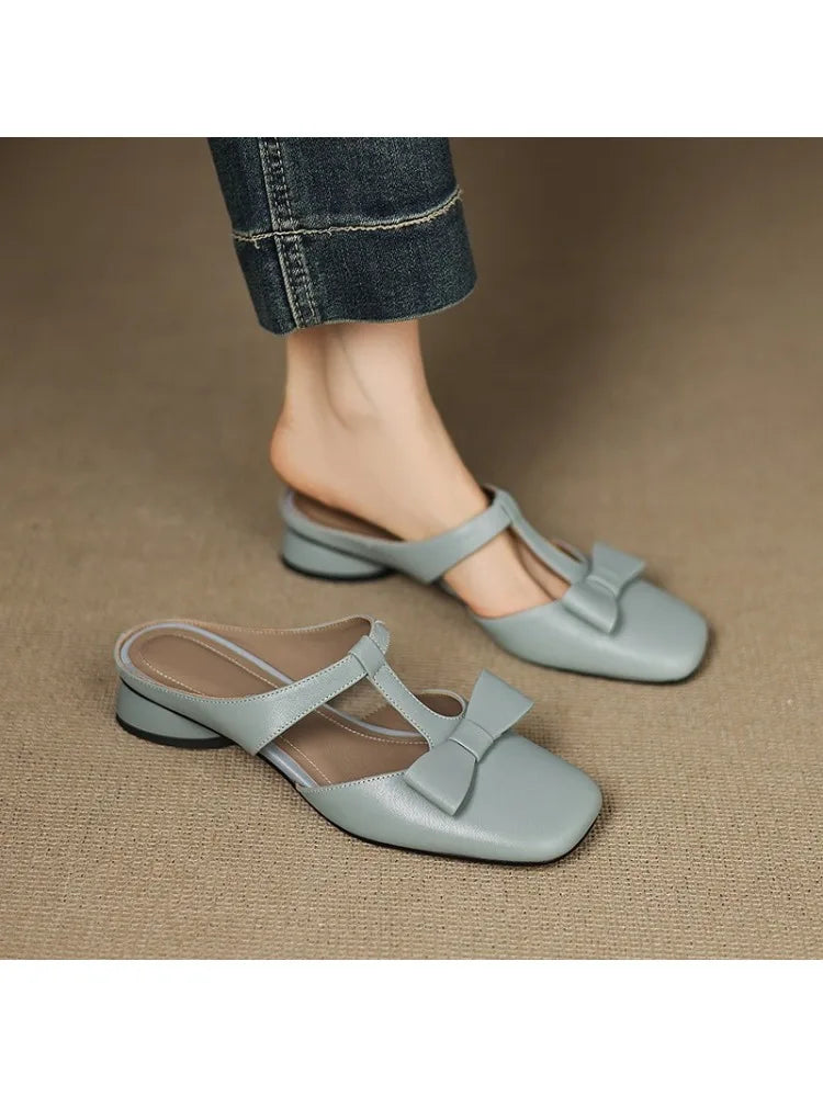 Annie | Square-Toe Cozy Slippers