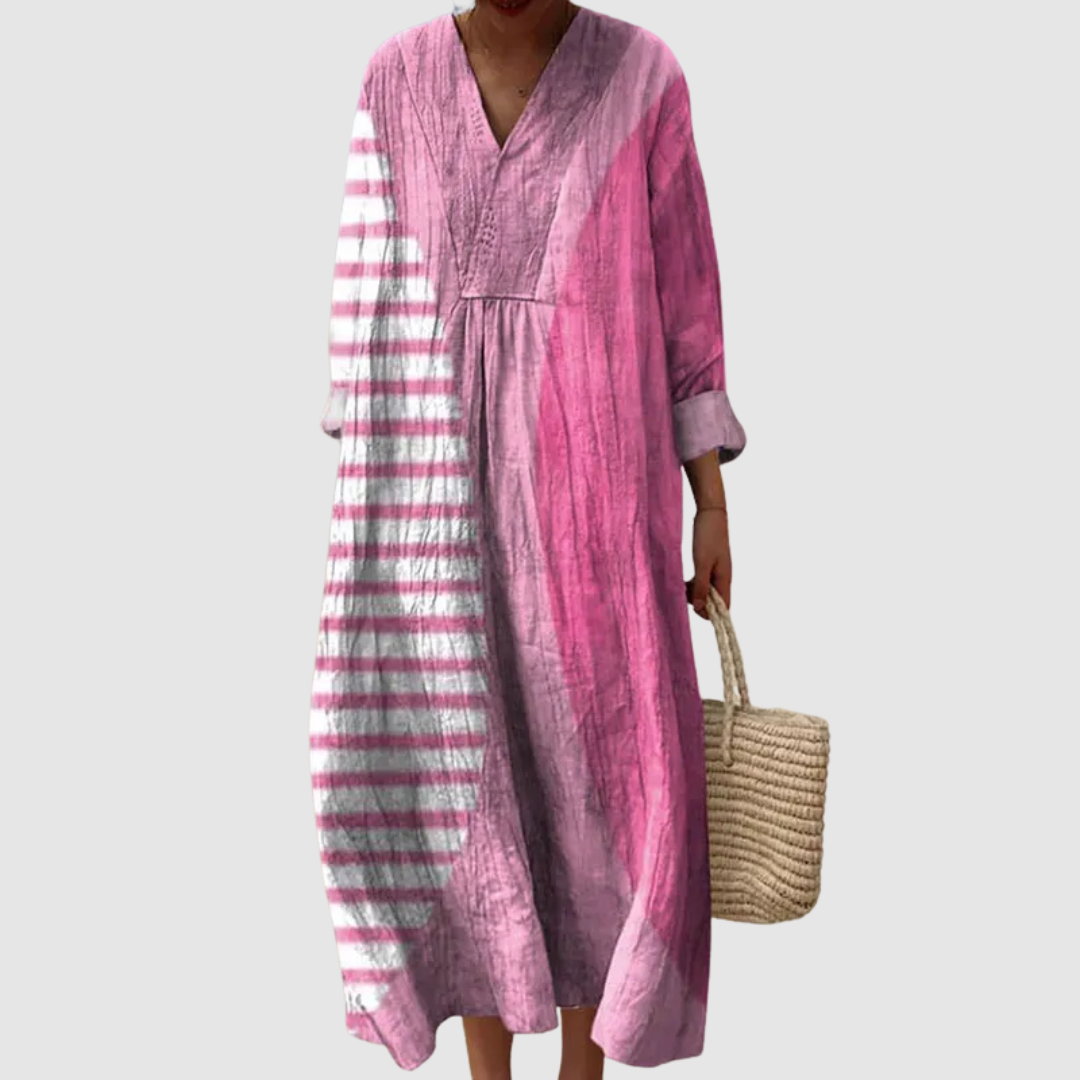 Ariana | Blush Horizon Midi Dress" can be rewritten as "Ariana | Midi Dress in Blush Horizon