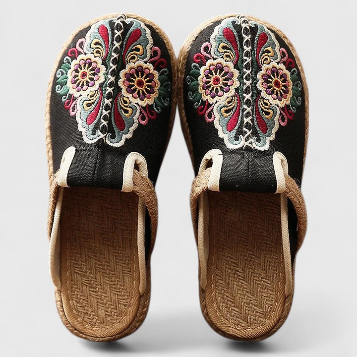 Marousse | Cozy Handcrafted Floral Mules