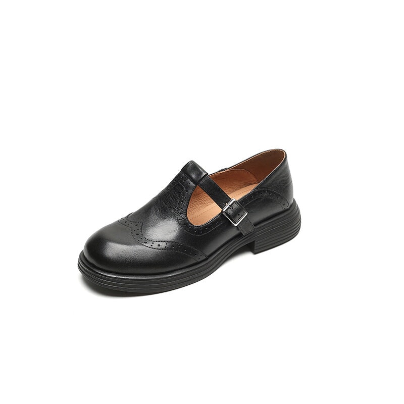 Annie | Classic Leather Mary Jane Shoes