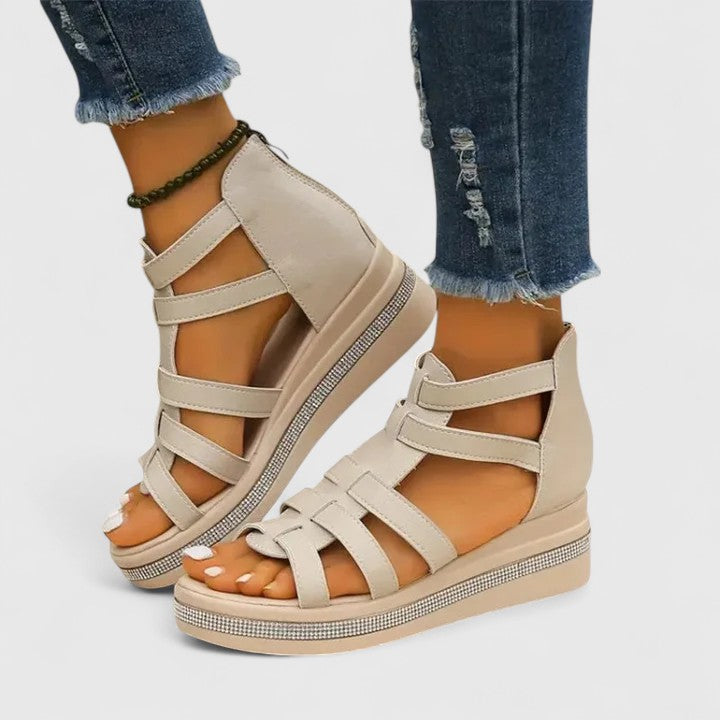 Kendall | Strass-Embellished Orthopedic Sandals