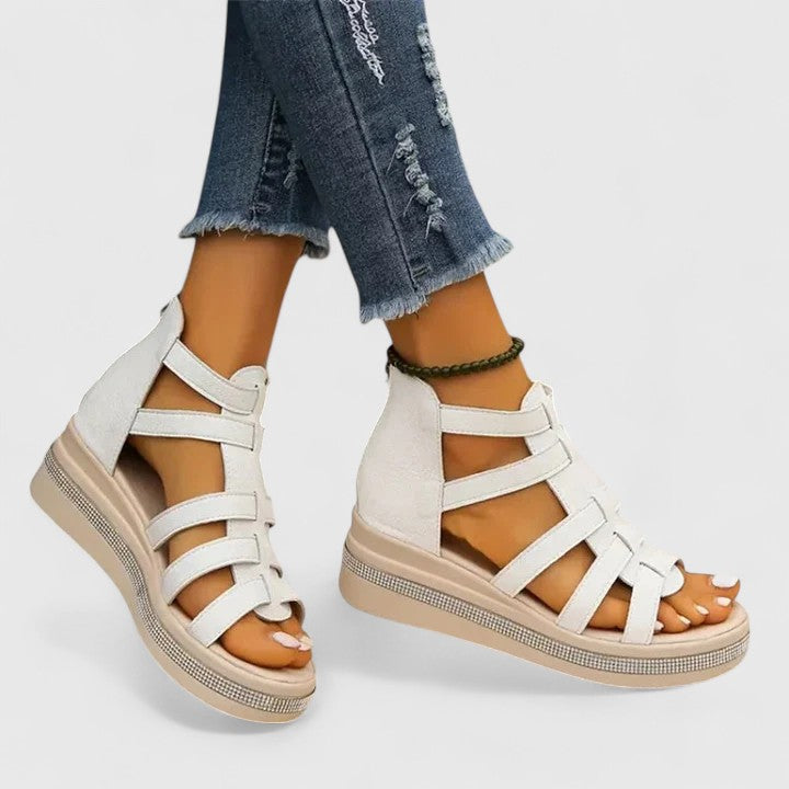 Kendall | Strass-Embellished Orthopedic Sandals